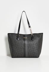 Guess Wester Carryall Handbag In Coal