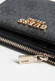 Guess Laurel Li Zip Around Wallet In Charcoal