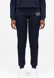 Sissy boy Womens Logo Sweat Pants With Bling In Navy