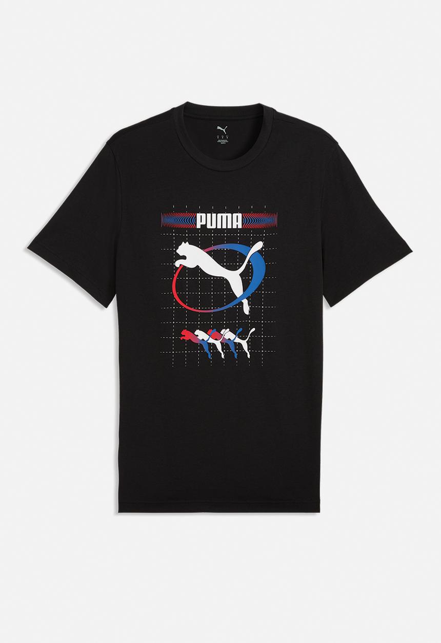 Puma Mens Graphic Execution Tee M Black