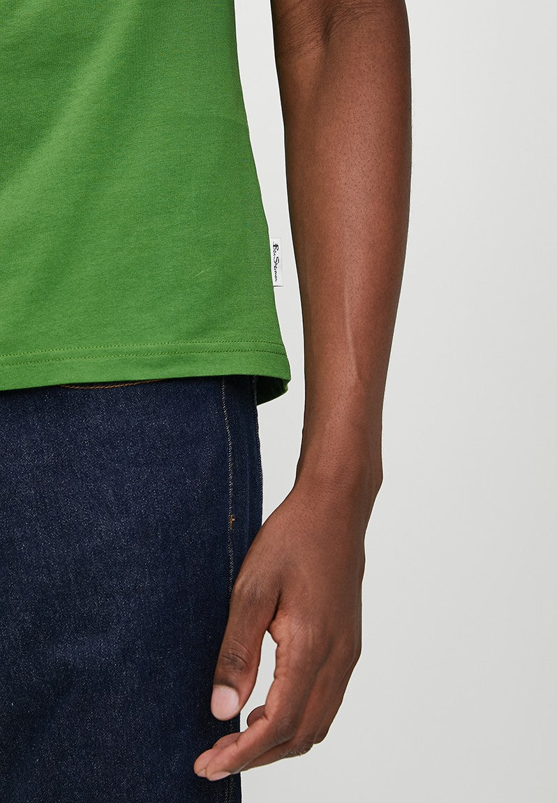 Ben Sherman Green Expolded Scooter Foil Print T -Shirt