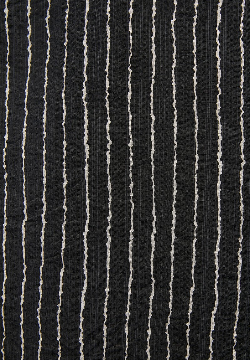 Stella Morgan Long Sleeve Button Through Sheer In Black