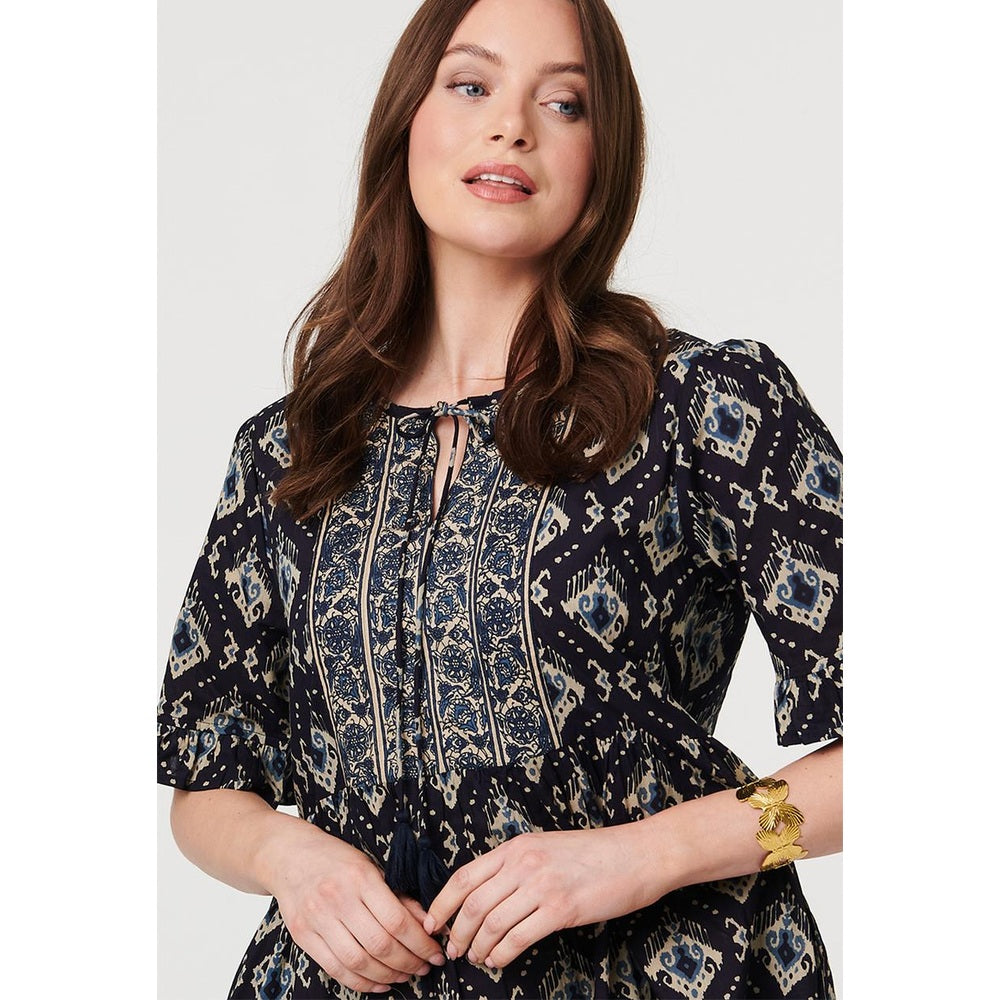 Mandi Ladies Dress In Navy