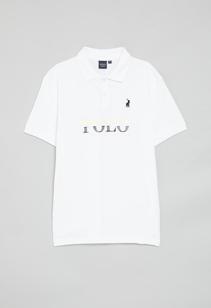 Polo Boys Layton Short Sleeve Golfer In White
