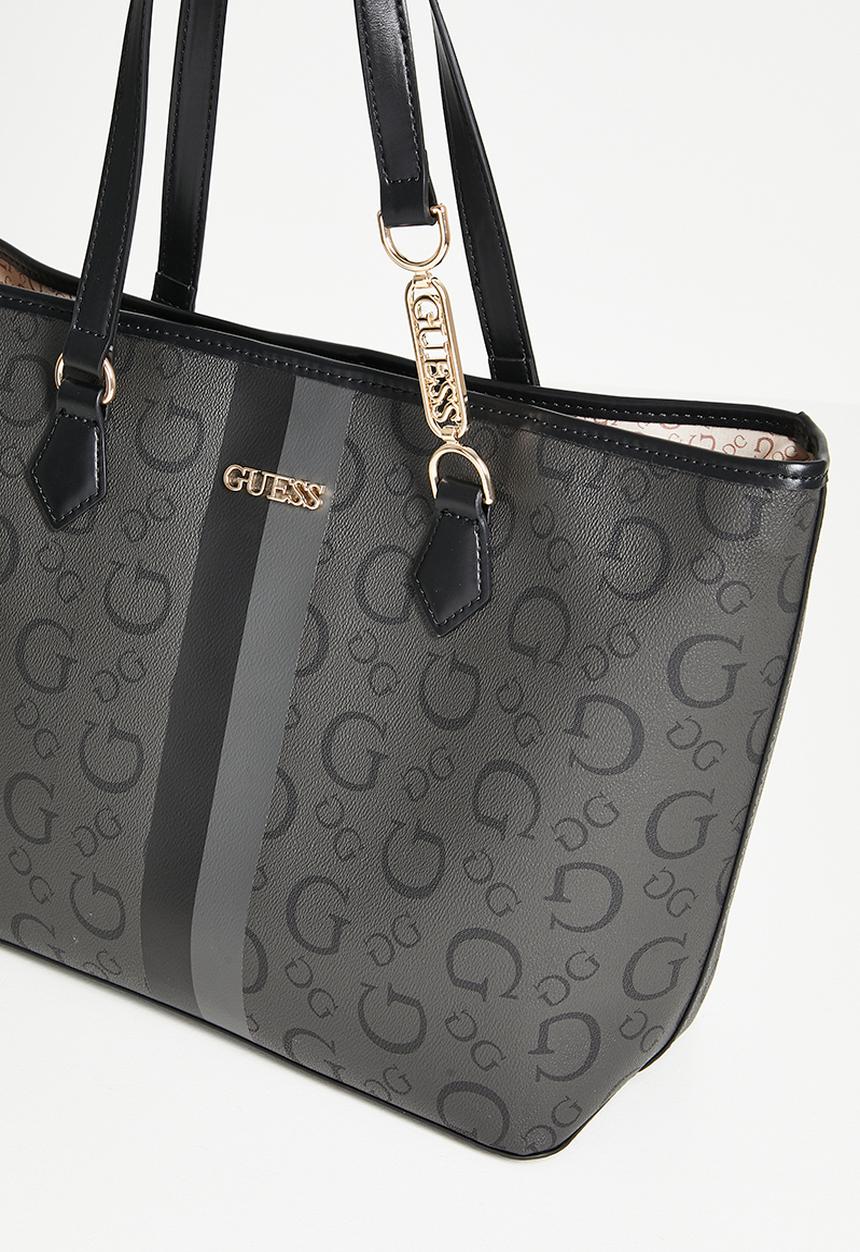 Guess Wester Carryall Handbag In Coal