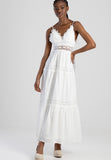 Sissy Boy Tiered Lace Maxi Dress Adore You In Off White