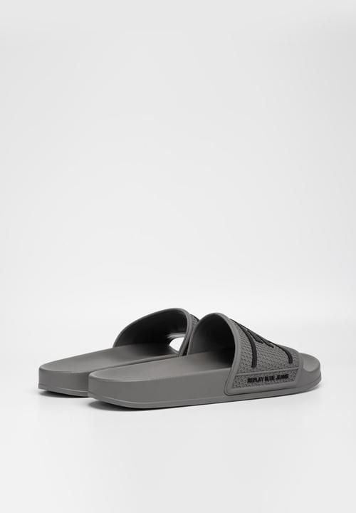 Replay Mens Up Total Slides Dk Grey