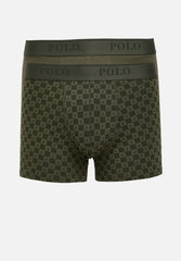 Polo Mens 2 Pack Boxer Set In Olive