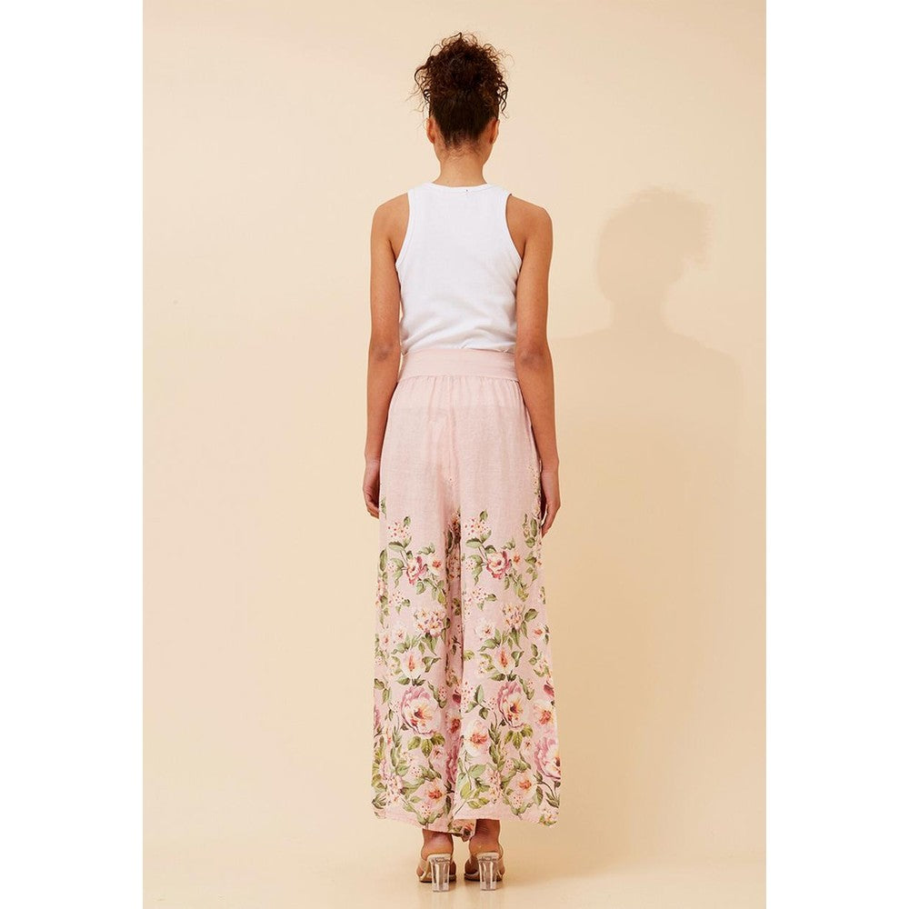 Stella Morgan Ladies Trousers In Pink Floral