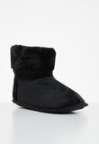 Hush Puppies Ladies Casa Slipper Boot In Black