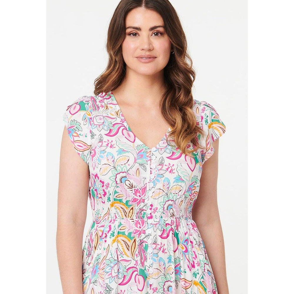 Stella Morgan Ladies Dress In White Multi
