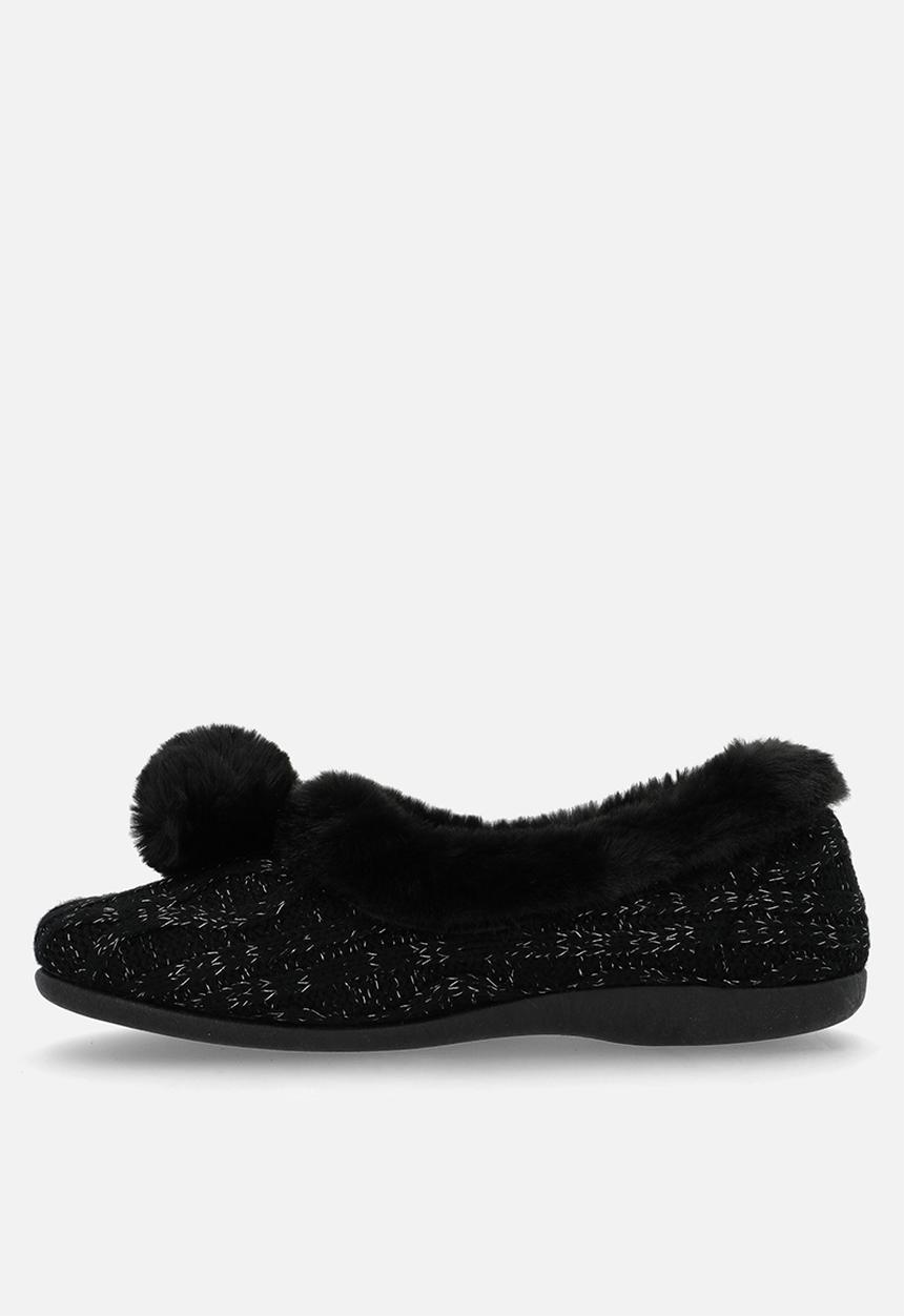 Hush Puppies Ladies Chloe Slippers In Black
