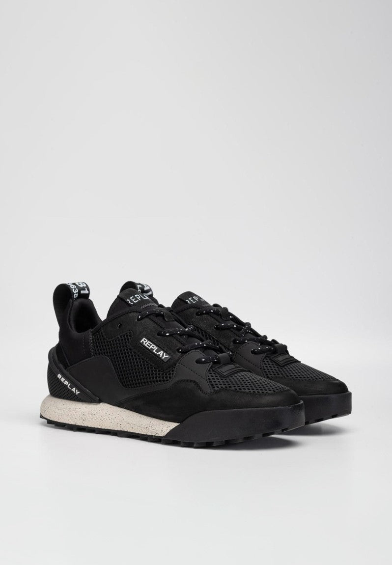 Replay Mens Field 2,0 Ward Shoes In Black