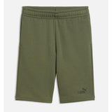 Puma Boys Essentials Small No 1 Logo Shorts In Moss Veil
