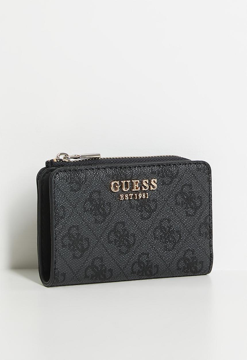 Guess Laurel Li Zip Around Wallet In Charcoal