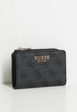 Guess Laurel Li Zip Around Wallet In Charcoal