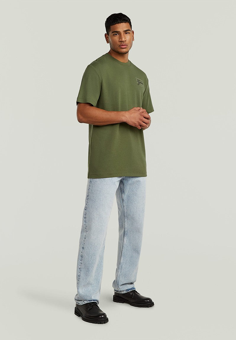 G-Star Script T-Shirt In Clover