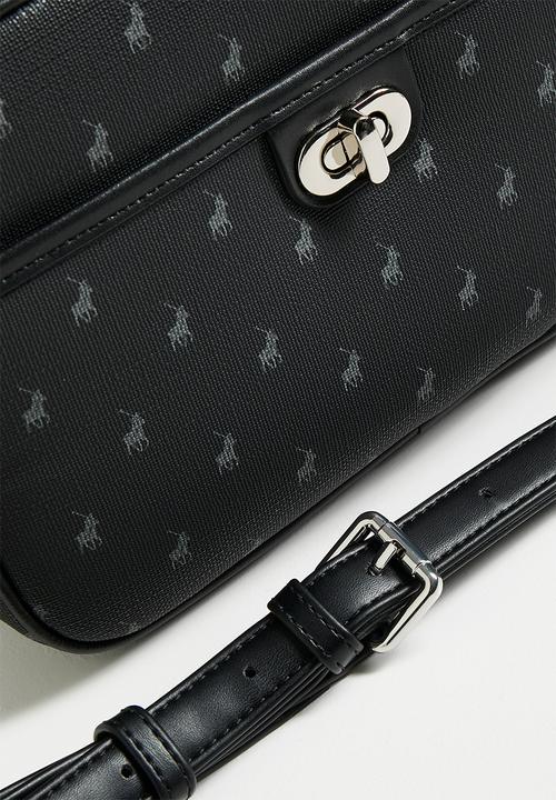 Polo Black Iconic Camera Bag With Turn Lock