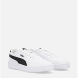 Puma Court Classic Clean Jr Shoes In White And Black