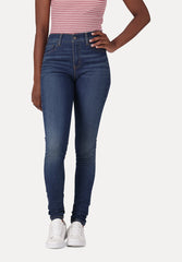Levis Womens Hirise Super Skinny Jeans In Medium Blue