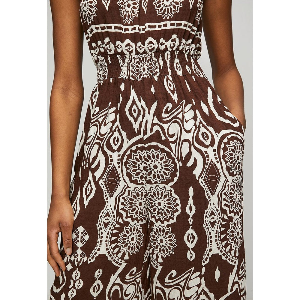Mandi Ladies Jumpsuit In Brown