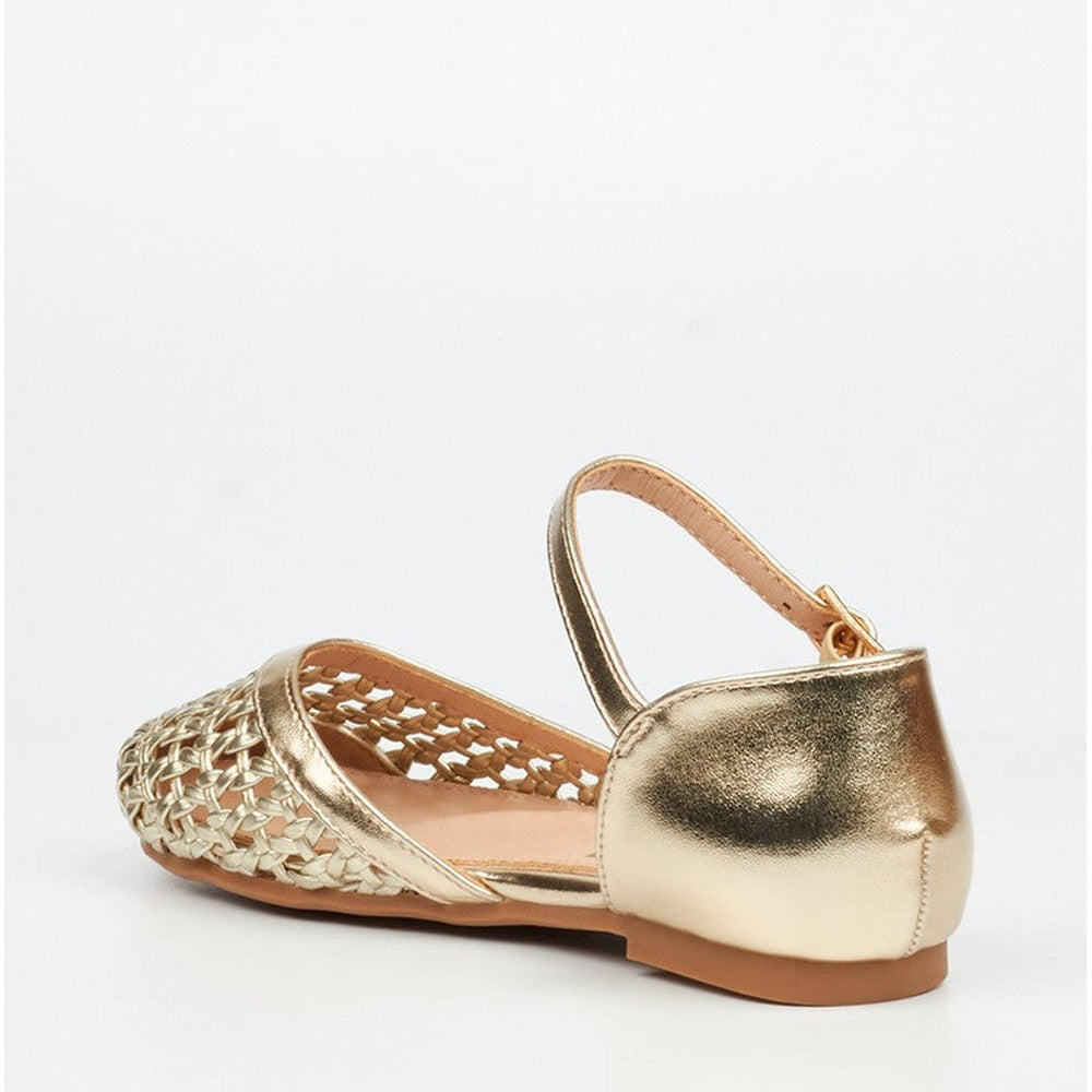 Little Miss Black Kids Lovely 2 Sandals In Champagne