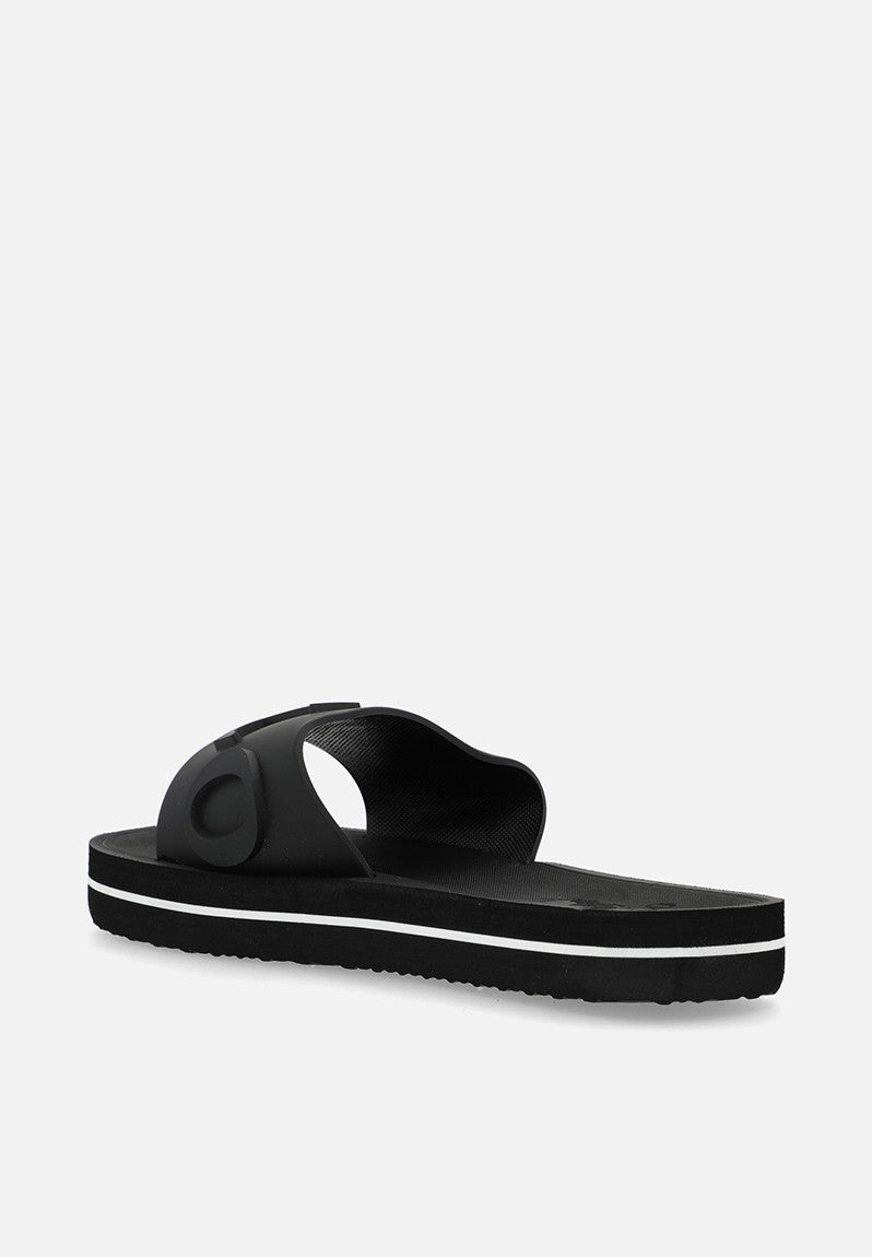 Polo Womens Platform Convex Sandals In Black