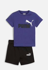 Puma Minicats Tee & Shorts Set Lapis Lazuli