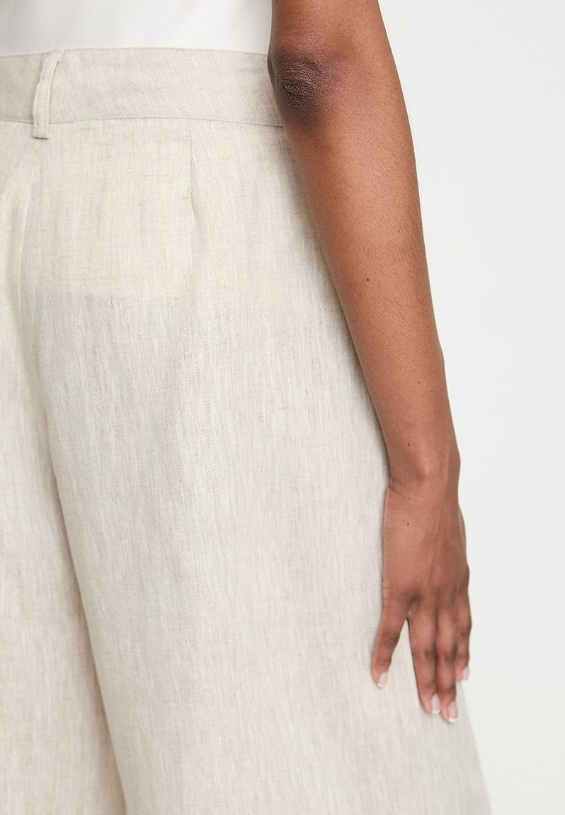 Polo Wmn Nia Linen Pant Stone