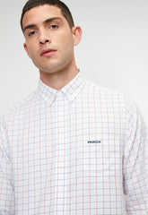 Pringle Mens Ezekiel Long Sleeve Classic Shirt In White