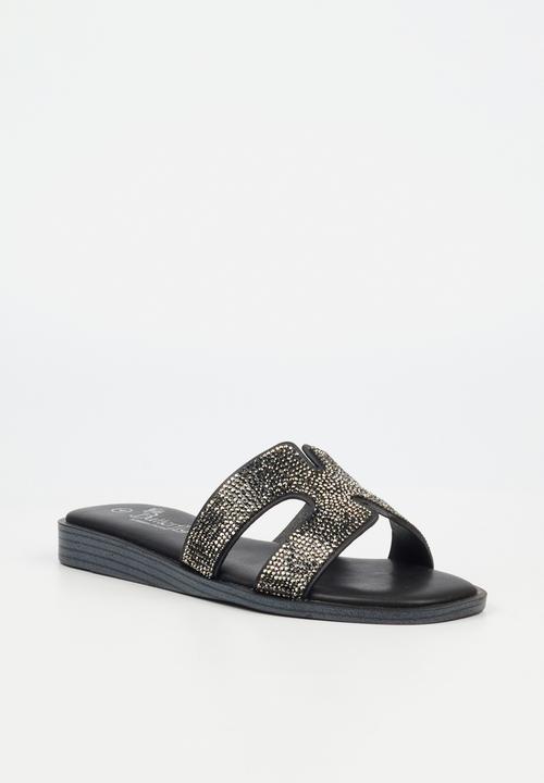 Butterfly Feet Ladies Jacey 1 Black Sandals