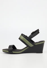 Butterfly Feet Ladies Shani 12 Heels In Black and Green