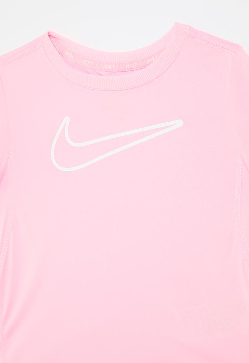 Nike Girls All Day Play Dri Fit T-shirt In Pink