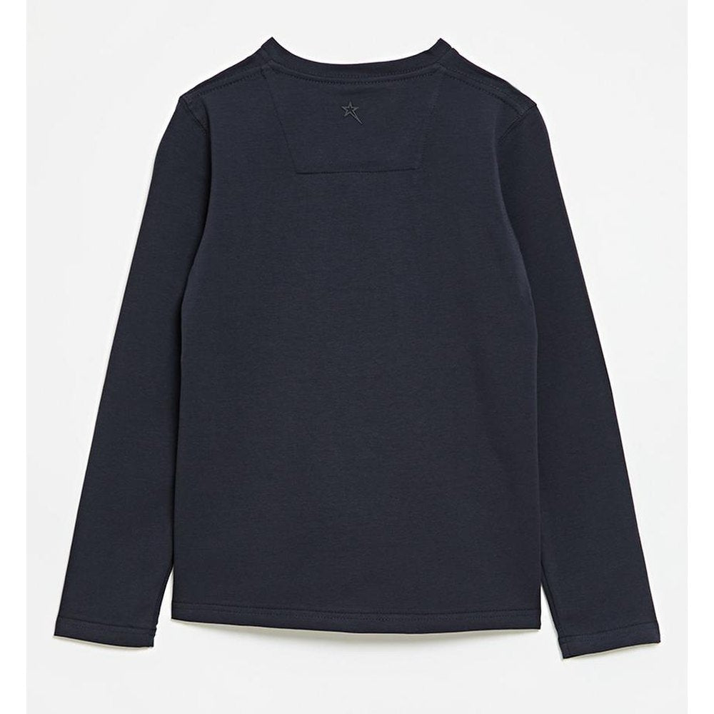 Soviet Boys Talon Long Sleeves V-Neck T-Shirt In Navy