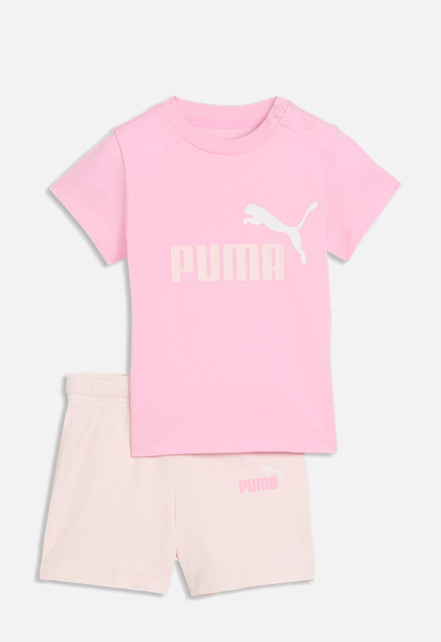 Puma Minicats Ess Tee And Shorts Set Inf Pi
