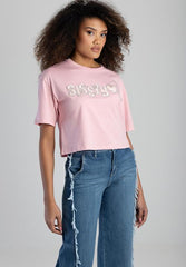 Sissyboy Pink Boxy Oversized Top