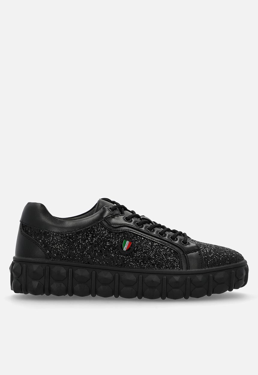 Mazerata Mens Pigale 10 Rhinestone Sneaker In Black