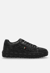 Mazerata Mens Pigale 10 Rhinestone Sneaker In Black