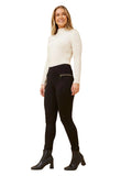 Stella Morgan Womens High Waist Lightweight Ponte Legging In Black