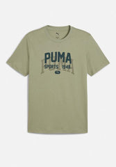 Puma Mens Graphic Army Varsity Tee
