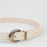 Sissy Boy Mila Fashion Belt With Pattern Buckle In Ecru