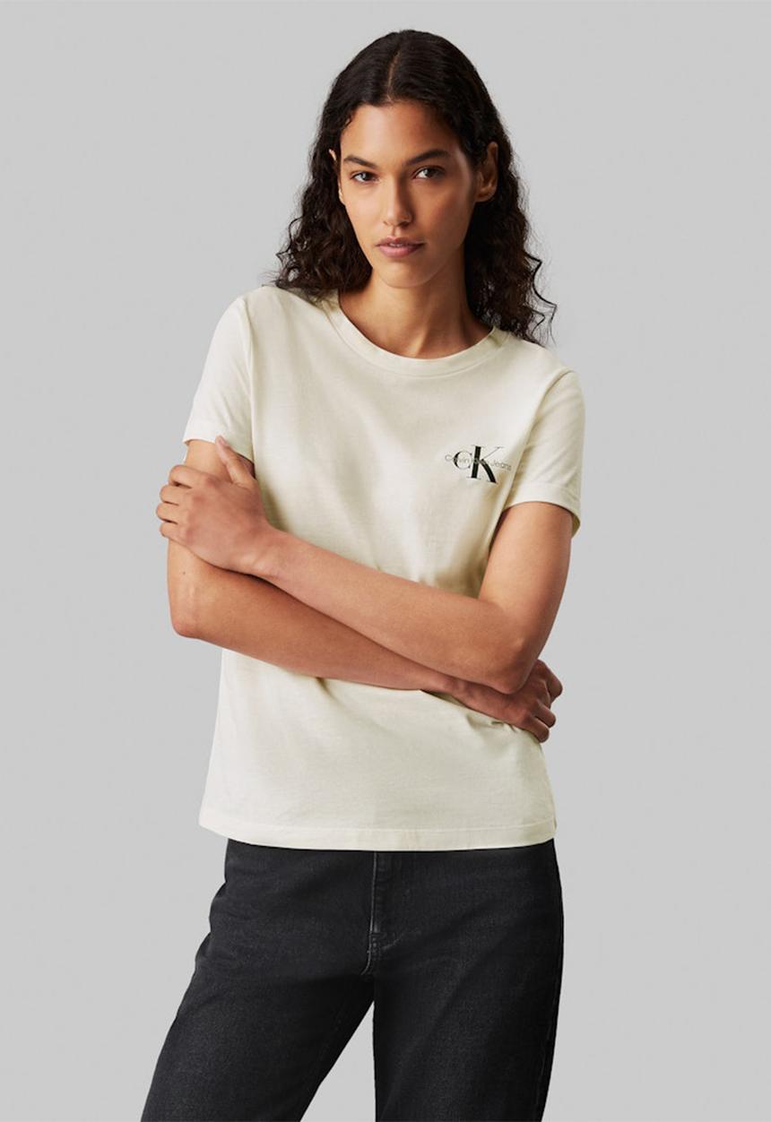 Calvin Klein 2-Pack Monologo Slim T-shirt In Black Multi