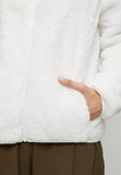 Stella Morgan Long Sleeve Zip Through Teddy Jacket In Cream