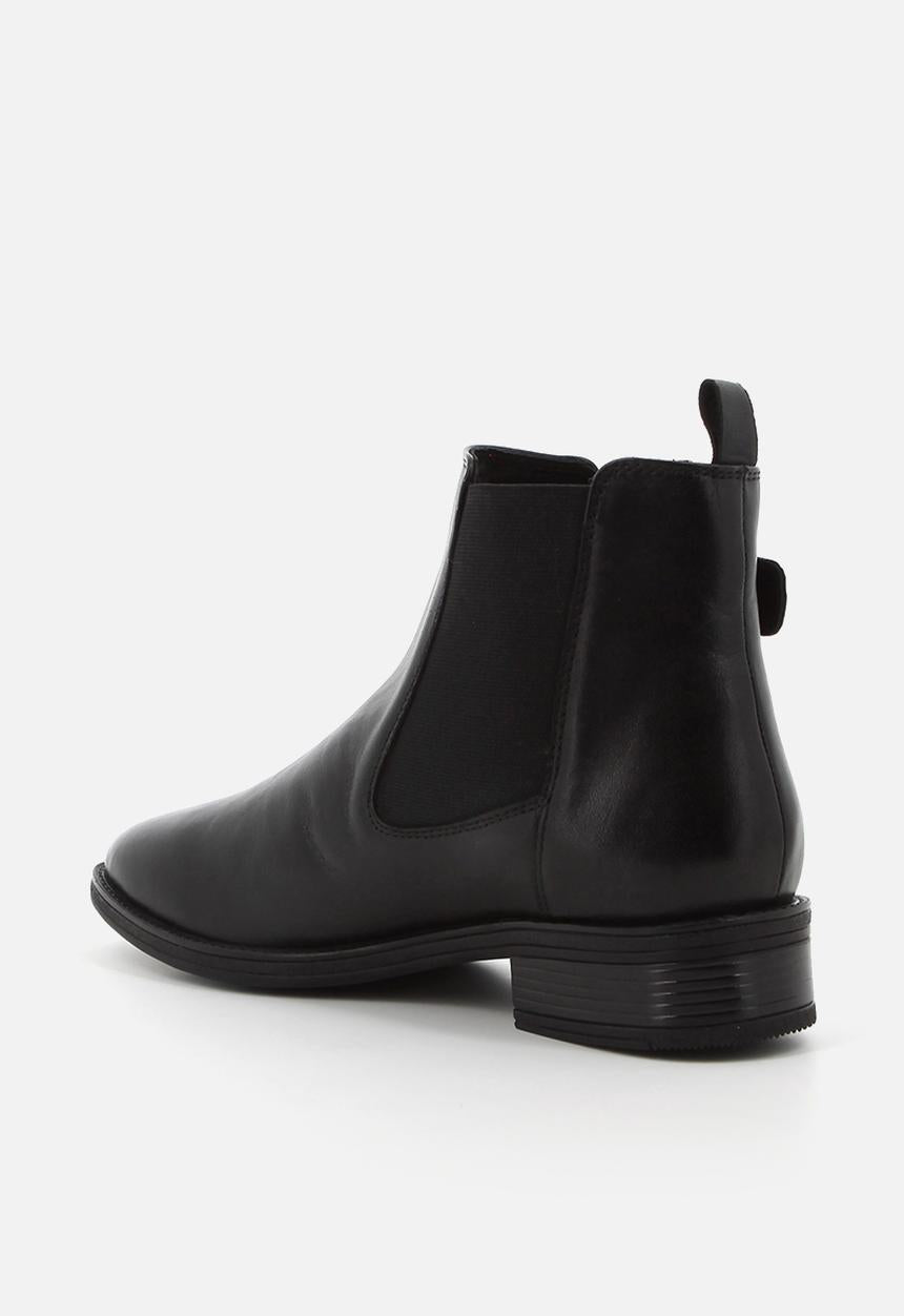 Hush Puppies Ladies Annika Leather Boots In Black