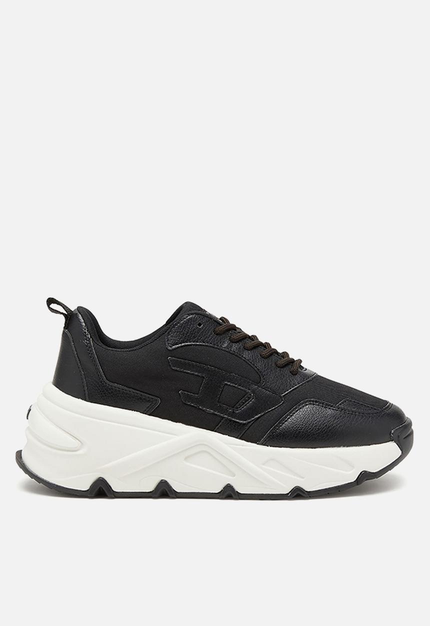 Diesel Womens L Savannah Tulu Sneaker In Black