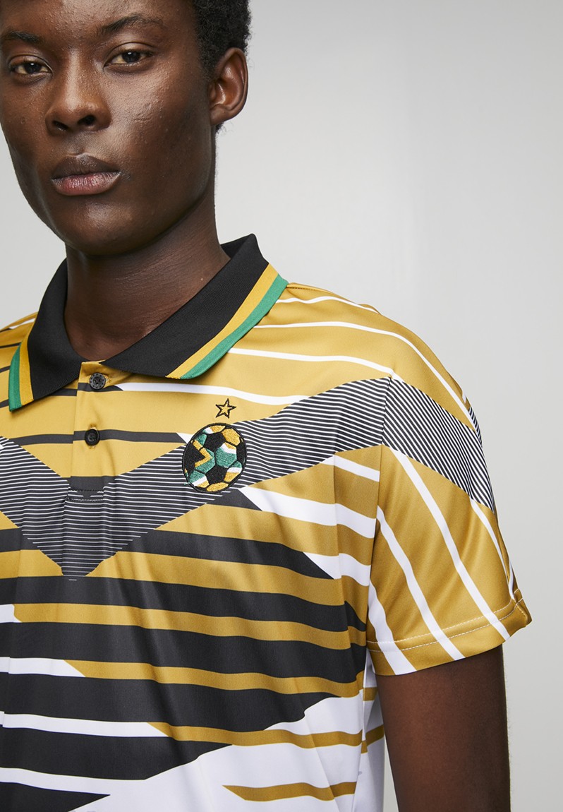 Kappa Bafana 30th Anniversary Jersey In Gold Multi