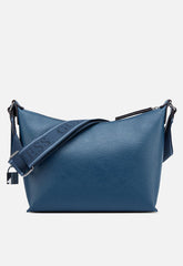 Guess Maleena Convertible Top Zip Bag In Navy