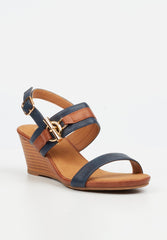 Butterfly Feet Ladies Shani 12 Heels In Navy/Tan