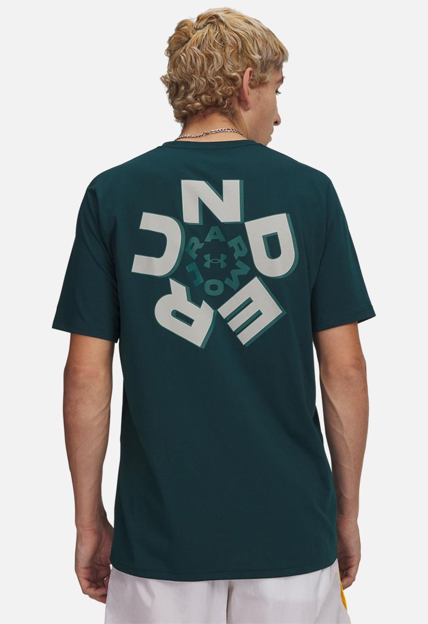 Under Armour Mens Radial  T-Shirt In Forest Green
