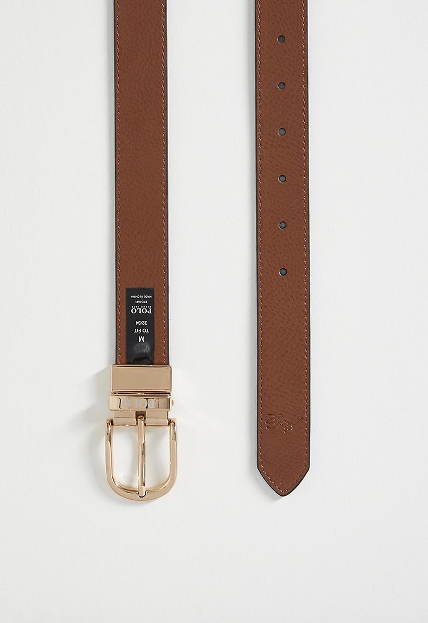 Polo Womens Gabriella Reversable Belt In Black Tan